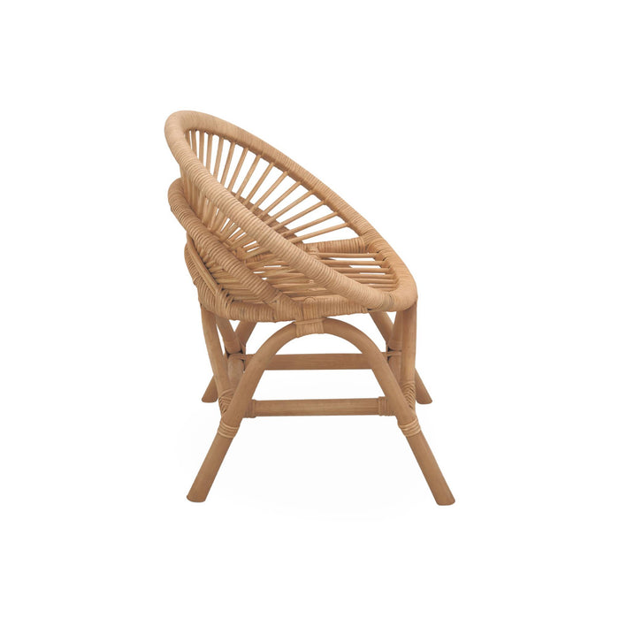 Sedia per bambini in rattan, marrone naturale