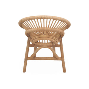 Sedia per bambini in rattan, marrone naturale