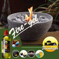 Farmlight Gel di bioetanolo colorato per bracieri e caminetti e lampade 6 x 1 litro