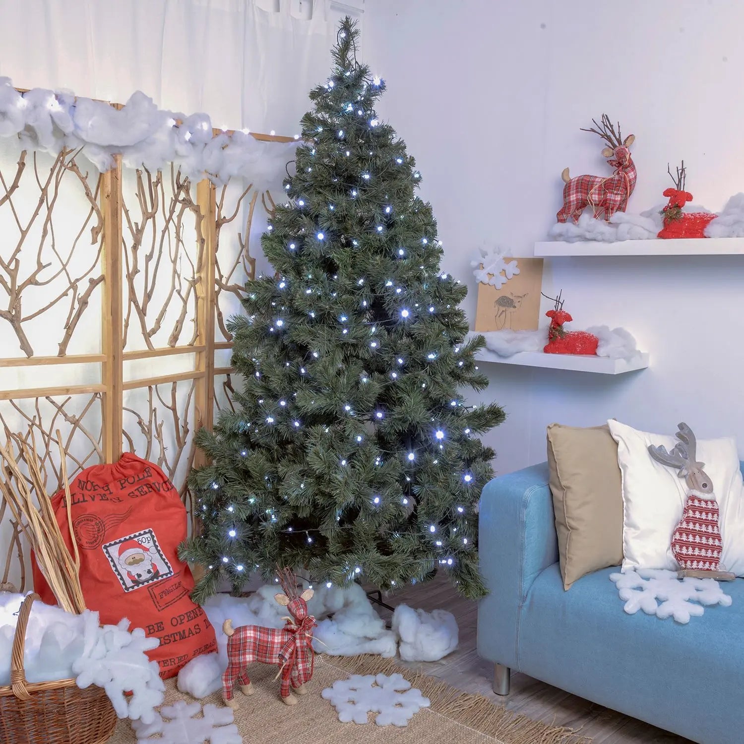 Catena 500 MaxiLED Diamante BIANCO 15F 4+50 ,5m