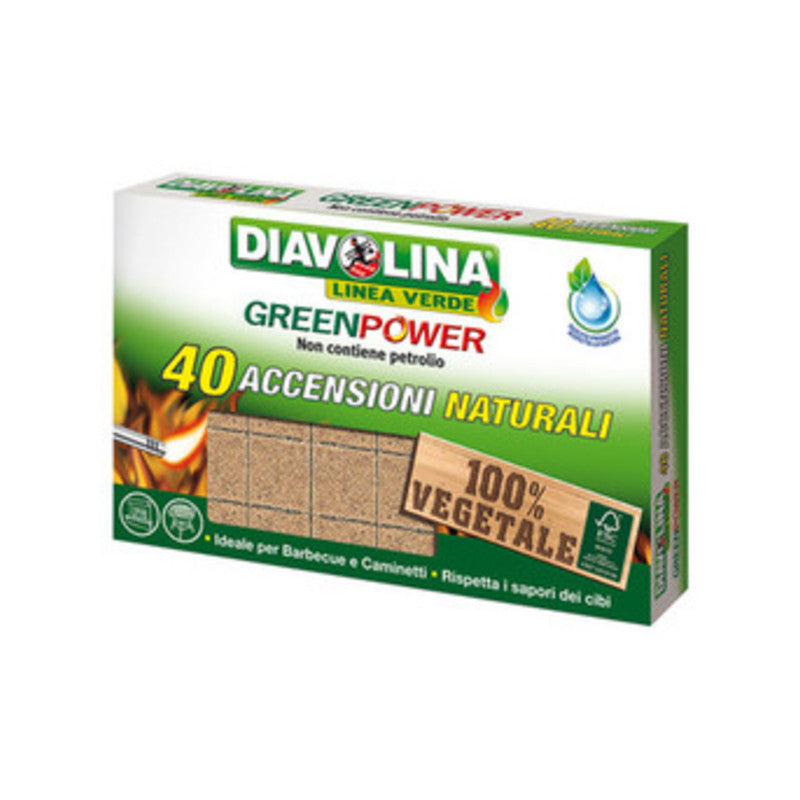 Accendifuoco eco-sostenibili 40 pezzi