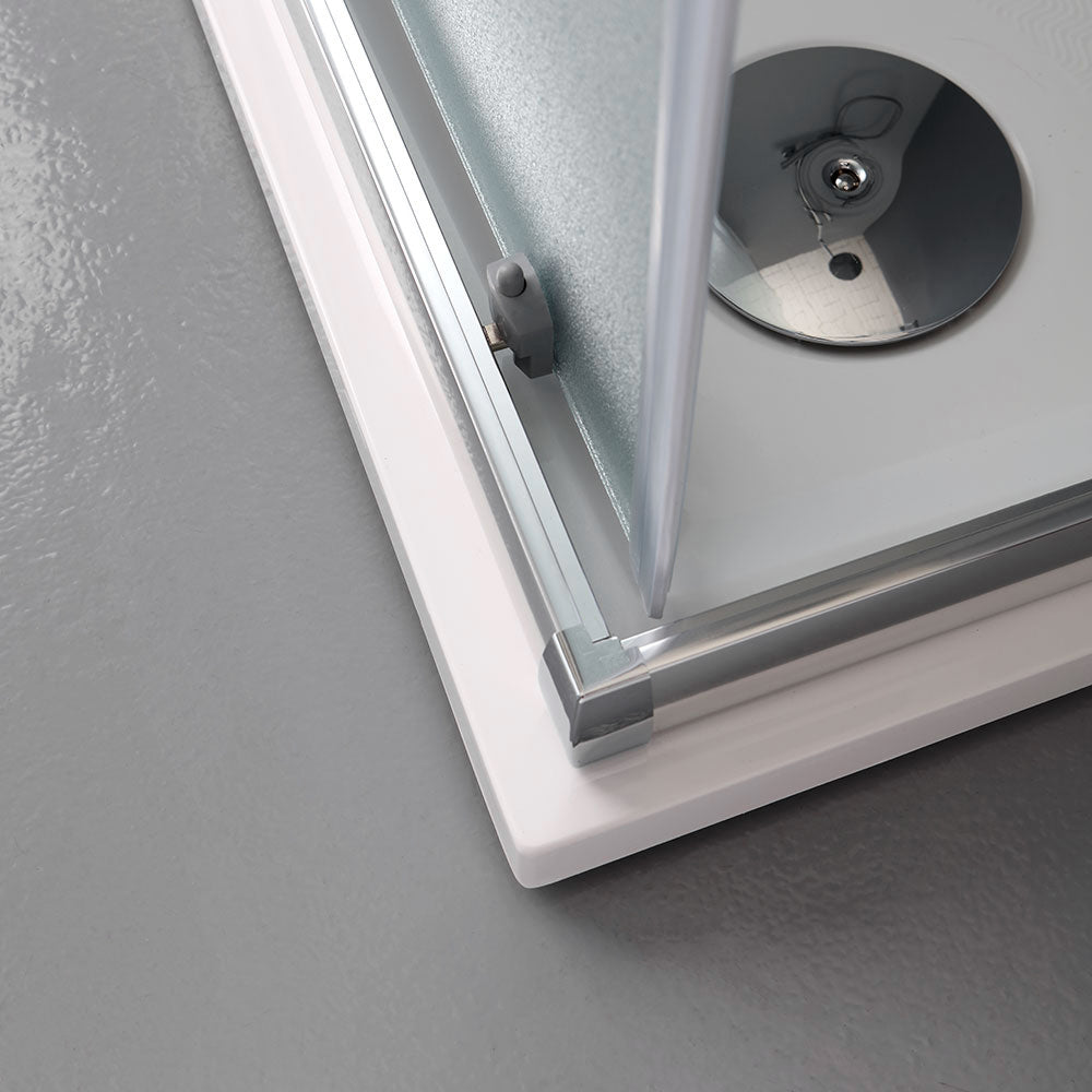 Box doccia angolare 90x90 cristallo opaco
