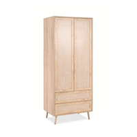 Armadio Bali 60A 2 ante e 2 cassetti effetto vimini EFFEZ