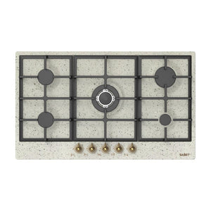 Samet piano cottura 5 fuochi da 90 cm avena Aiace L86xP51