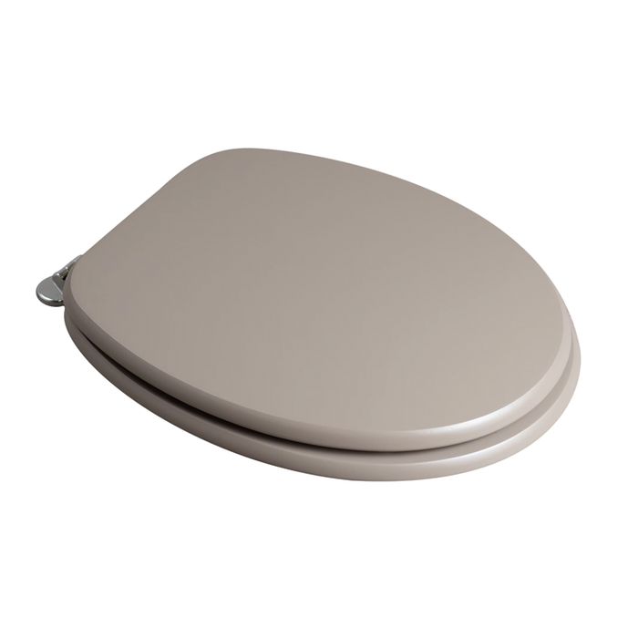 Copriwater universale in legno MDF laccato tortora