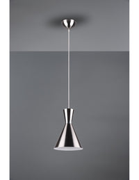 Sospensione Isola Enzo Doppio Cono Nichel Opaco Trio Lighting