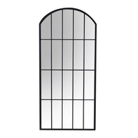 Specchio metallo nero cm64x2h139