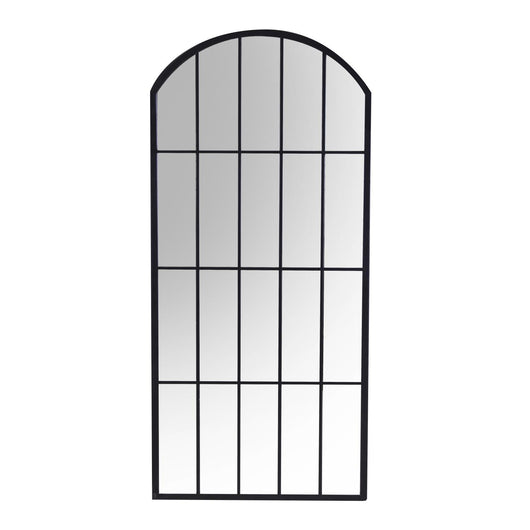 Specchio metallo nero cm64x2h139