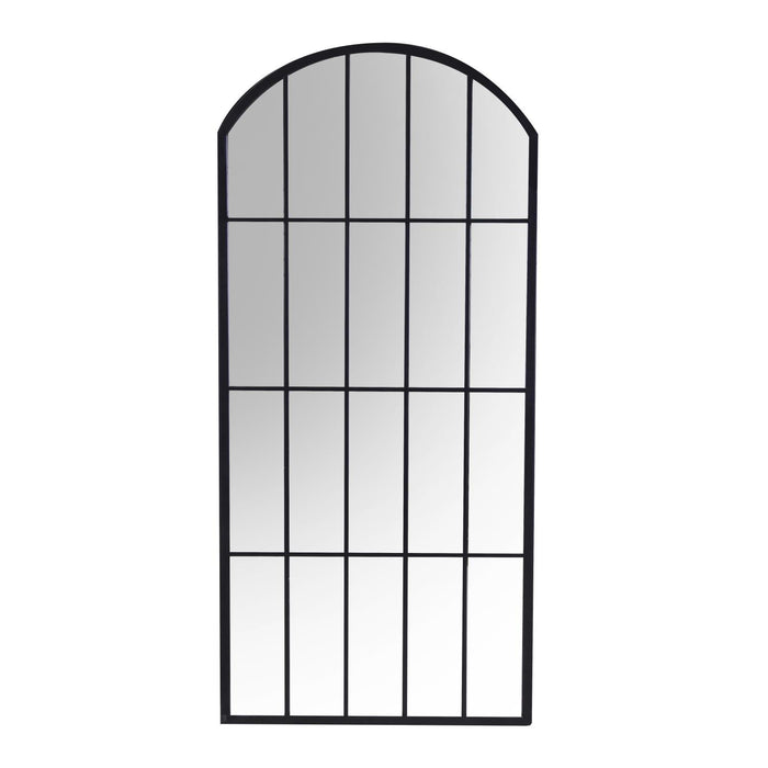 Specchio metallo nero cm64x2h139