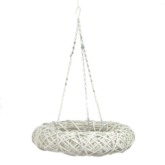 Coroncina pensile bianca cm60h12