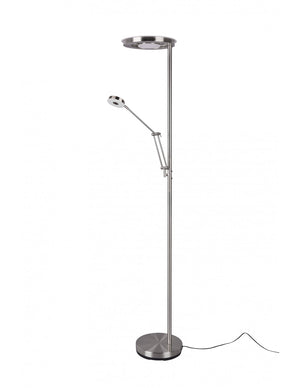 Piantana Led Dimmer con Spot da Lettura Barrie Nichel Trio Lighting