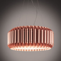 Sospensione 3 Luci Copper Metallo Cromato cm. 60 x 31h
