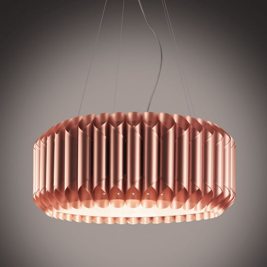 Sospensione 3 Luci Copper Metallo Cromato cm. 60 x 31h