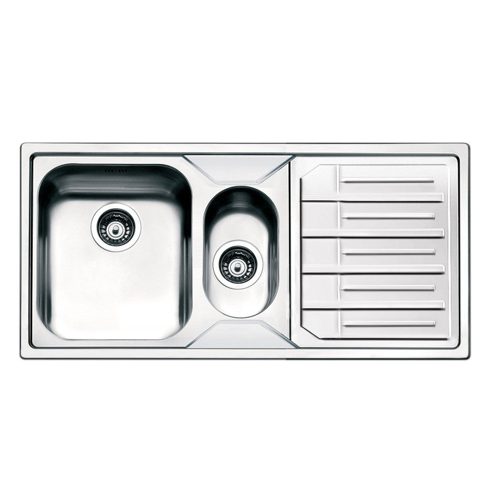 Lavello semifilo inox 100x50 cm