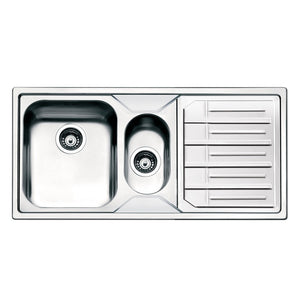 Lavello semifilo inox 100x50 cm