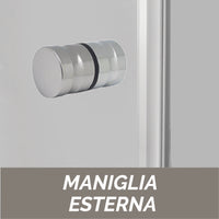 Parete doccia in cristallo 4mm - Linea Oxygen