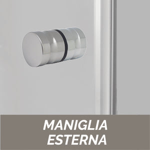Parete doccia in cristallo 4mm - Linea Oxygen