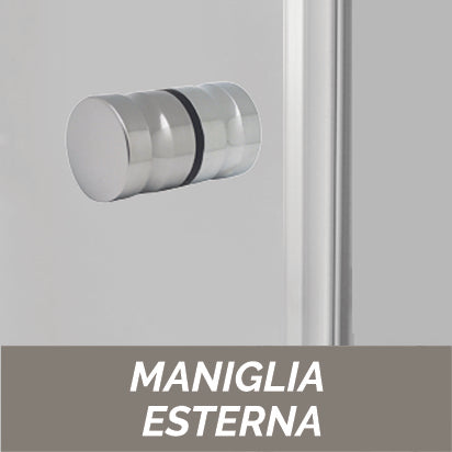 Parete doccia in cristallo 4mm - Linea Oxygen