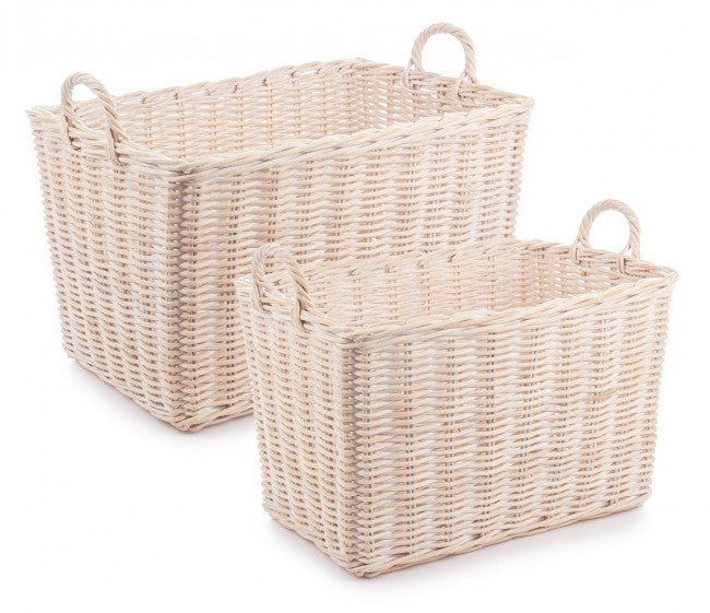 Set di cesto 58x38x37h e 65x45x40h