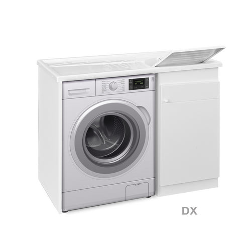 Lavatoio + Coprilavatrice Vasca Resina DX 60x107x90 cm