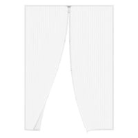 Zanzariera per porte magnetica a tenda riducibile Bianca 100x220 cm