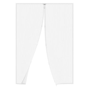 Zanzariera per porte magnetica a tenda riducibile Bianca 100x220 cm
