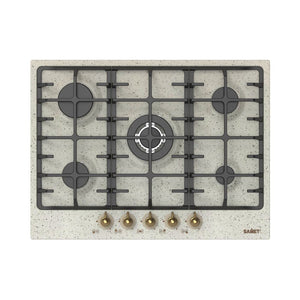 Samet piano cottura 5 fuochi da 70 cm avena Menelao H3.5xL70xP51