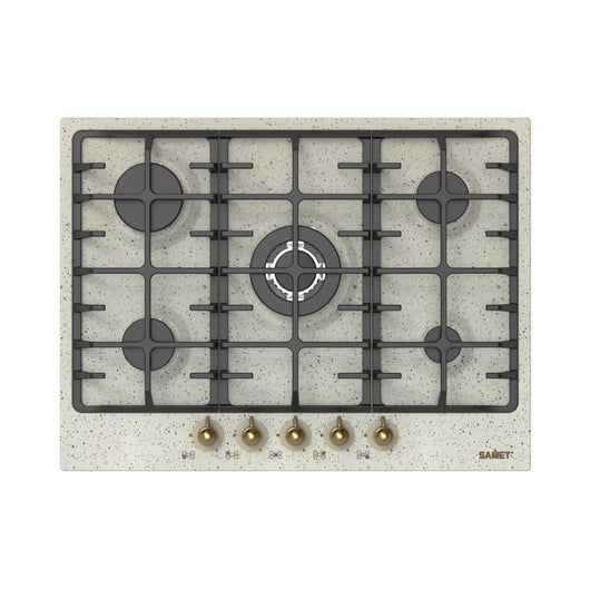 Samet piano cottura 5 fuochi da 70 cm avena Menelao H3.5xL70xP51