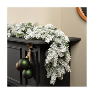 Ghirlanda festone Grandis innevato d8x270cm