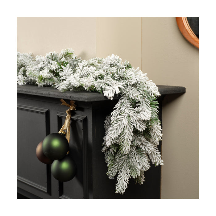 Ghirlanda festone Grandis innevato d8x270cm