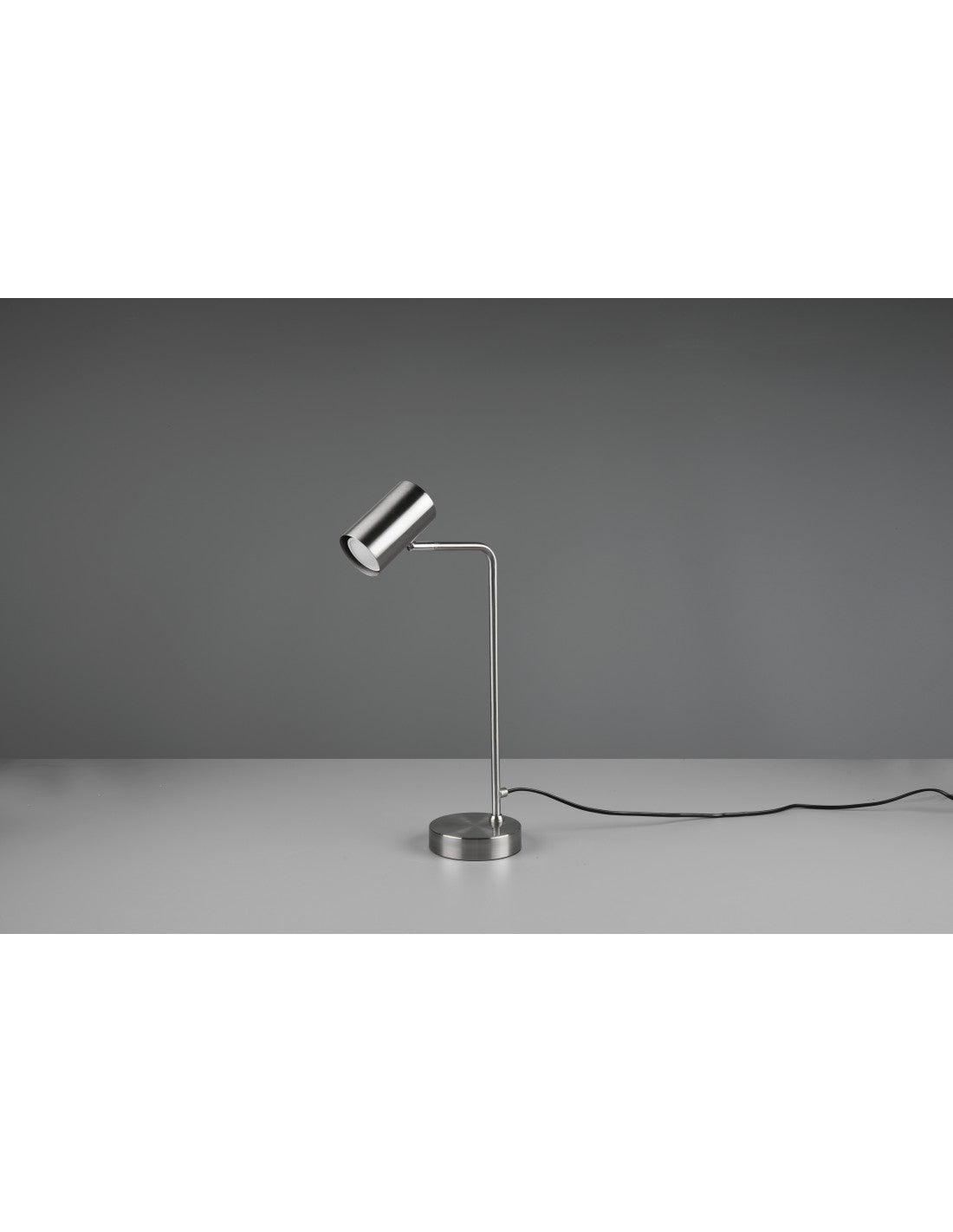 Lampada Da Tavolo Marley Nichel Spot Cilindro H45 Trio Lighting