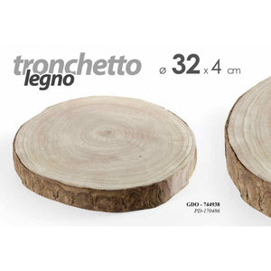 15x Tronco in legno per decorazione cm 32 x 4 h