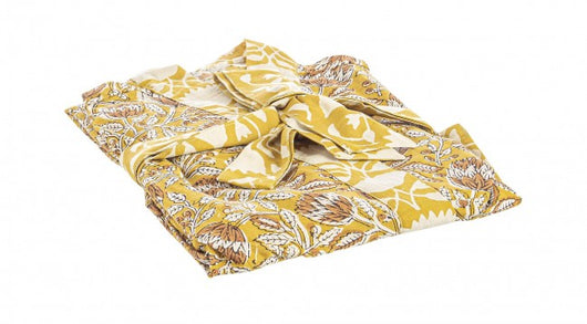 3x Kimono ocre con fiore rosso, taglia unica