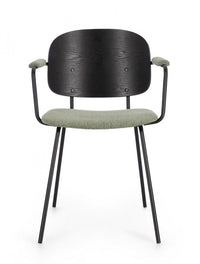 2x Sedia verde 57x60x80 cm in tessuto