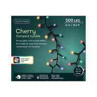 Luci LED Cherry Light nero/m.color 1100cm 8Funz OUT