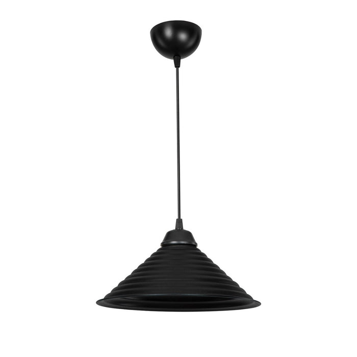 Lampada da soffitto Sava ASZ1617 con paralume in metallo nero H48xL28