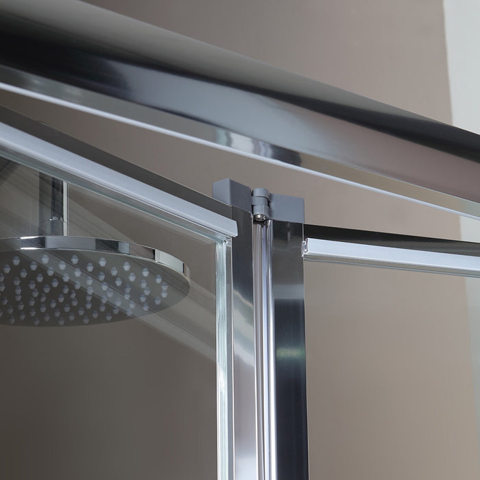 Porta doccia nicchia 100cm 2 ante apertura a libro