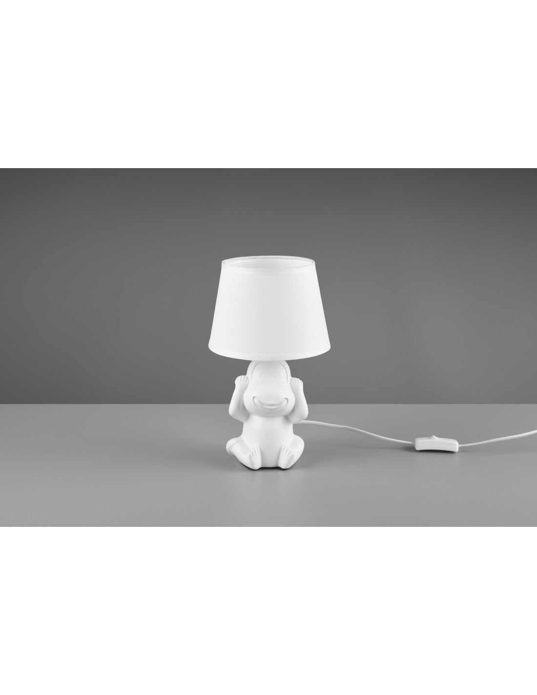 Lume Scimmietta Ceramica Bianca "Non Sento" Nilson Trio Lighting