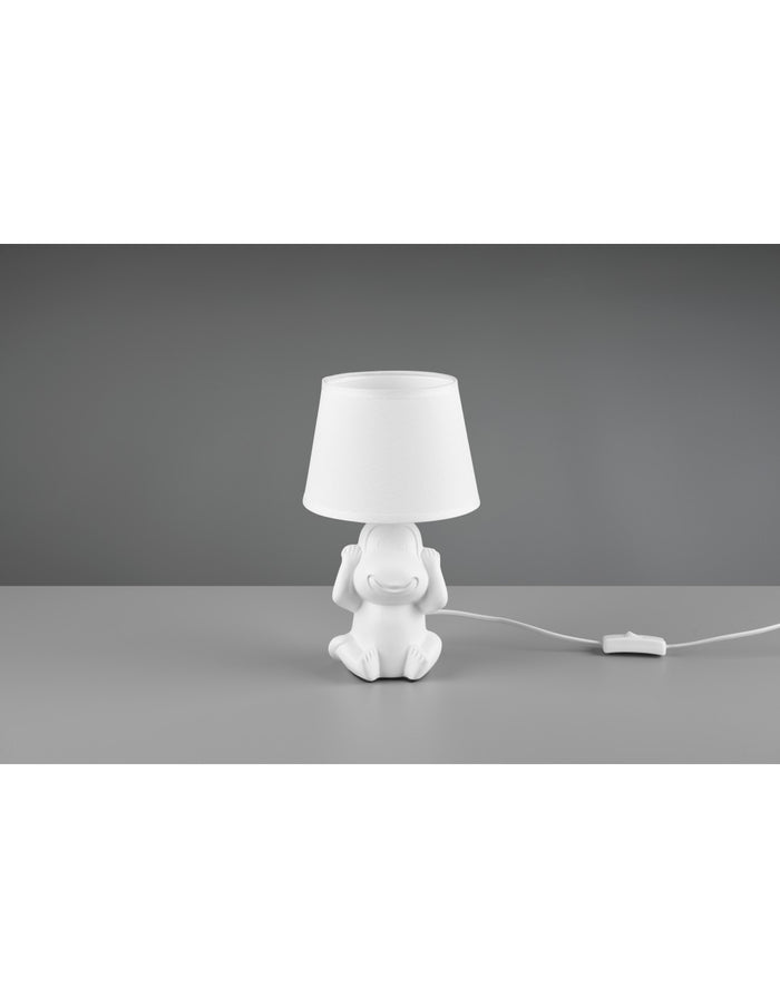Lume Scimmietta Ceramica Bianca "Non Sento" Nilson Trio Lighting