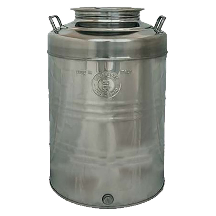 Contenitore per olio 50 lt in acciaio inox