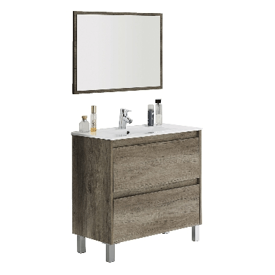 Mobile bagno con 2 cassetti - 80x80x45 cm Nordik