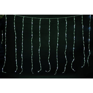 Tenda 144 LED Bianco Caldo effetto pioggia 300x 90 cm