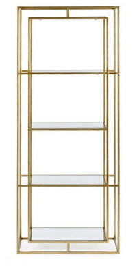 Libreria in vetro 68x28x172.5 cm