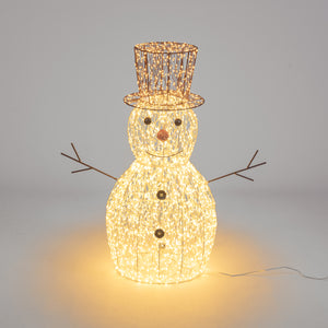 Pupazzo di neve 3D H70cm con MicroLED