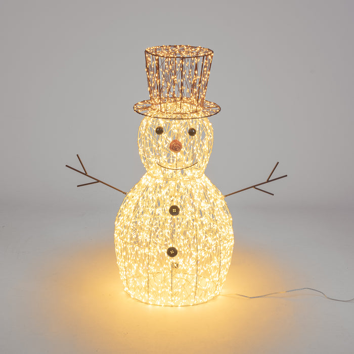 Pupazzo di neve 3D H70cm con MicroLED