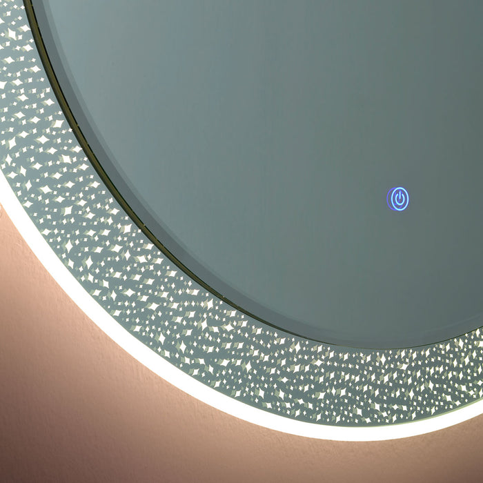 Specchio rotondo 80 cm con illuminazione led
