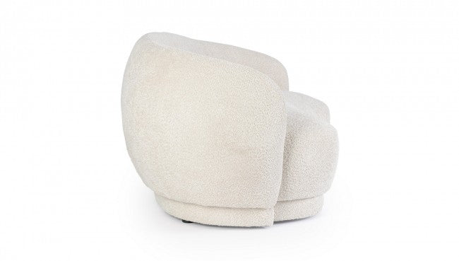 Divano 2 posti 191x93x73 in bouclé naturale