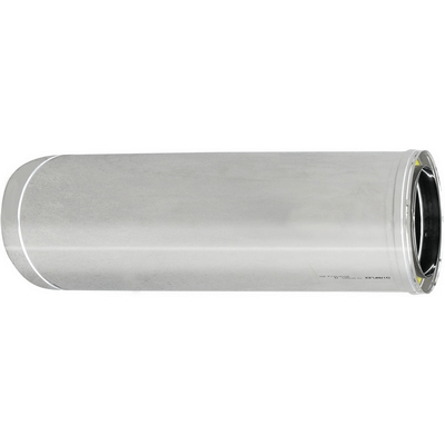Tubo acciaio inox 316L doppia parete - Lunghezza 1m - Diametro interno 130mm - Diametro esterno 180mm