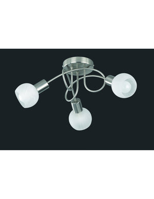 Faretto Da Soffitto Girandola 3 Led Antibes Nichel Trio Lighting