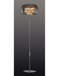 Piantana Vapore Vetro Cromo E Pendenti H158 cm Trio Lighting